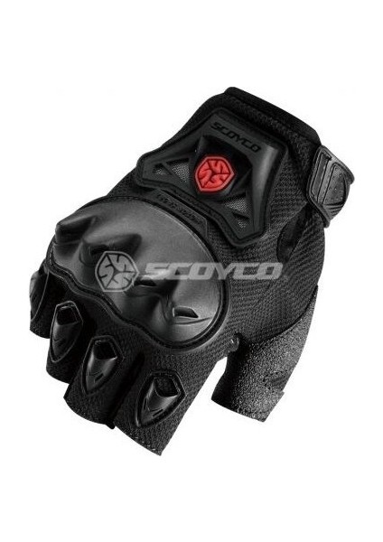 Scoyco Eldiven Parmaksız MC29 Siyah Medıum Full Plastik Sert Koruma, Avuç Içi Ekstra Plastik Koruma, 1. Kalite (Yurt Dışından)