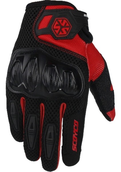 Scoyco MC151 Yazlık Motosiklet Eldiveni (Kırmızı-Siyah) (Yurt Dışından)