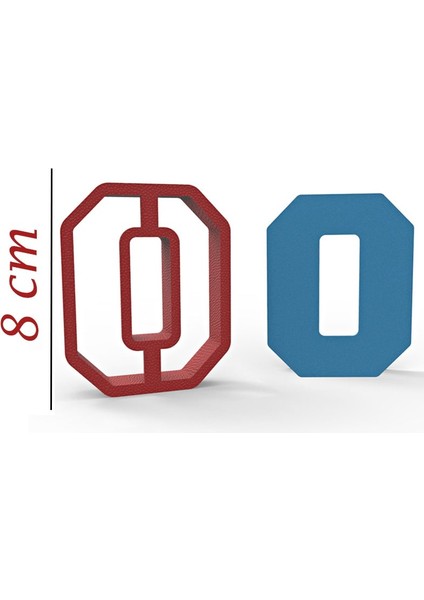 Nba 0 Rakam 8cm Kurabiye Kalıbı