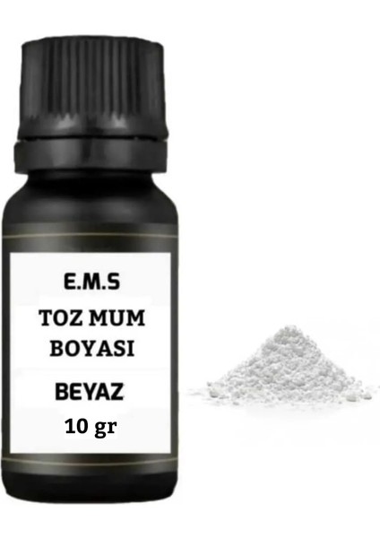 Beyaz Toz Mum Boyası 10 gr