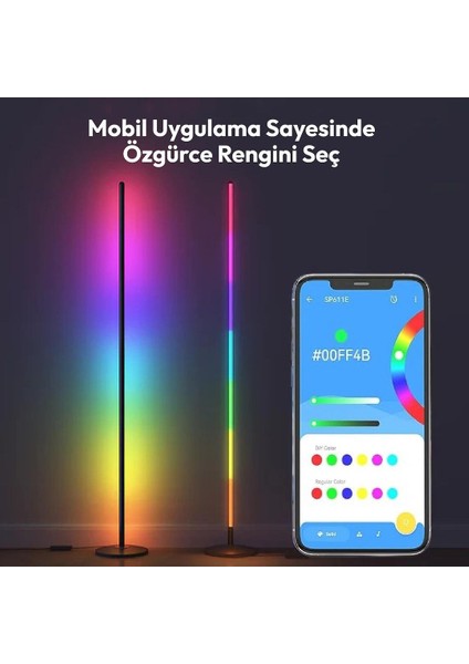 Magic Pro Stick Sese Duyarlı Telefon ve Kumanda Oda Aydınlatma Sistemi Pro Model 2 Li Senkronize