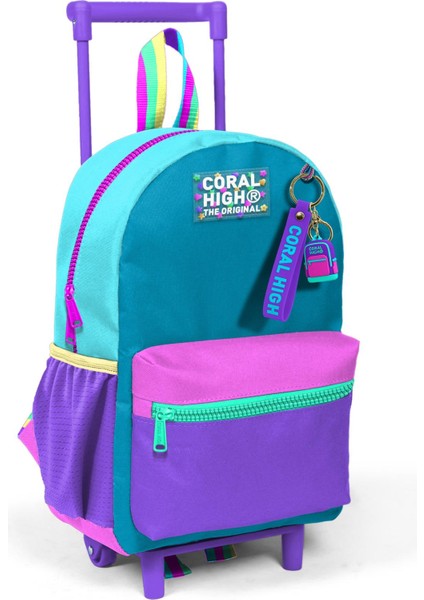 Minik Yuva Çekçekli Sırt Çantası Pembe Pastel Renkli Iki Bölmeli 24059