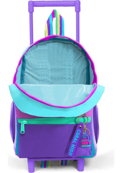 Minik Yuva Çekçekli Sırt Çantası Pembe Pastel Renkli Iki Bölmeli 24059 modelleri