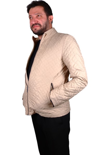 SM24SW18003 Sabri Özel Kapitone Mont Bej fiyatları