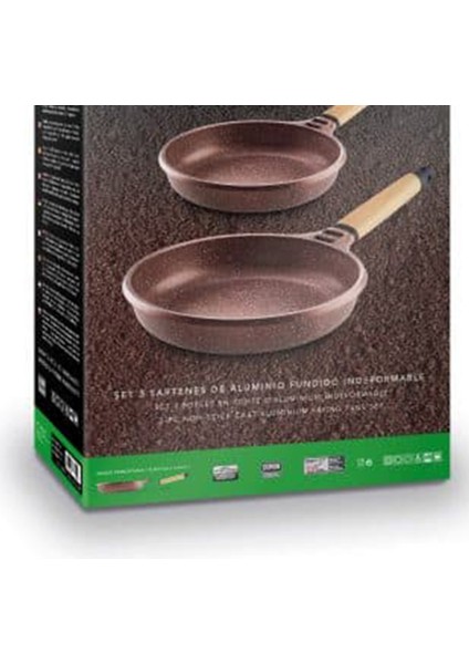 Terracota 3'lü Tava Seti 20-24-28 cm