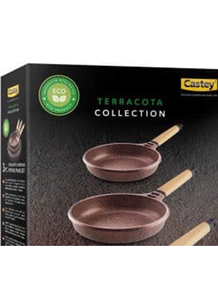 Terracota 3'lü Tava Seti 20-24-28 cm