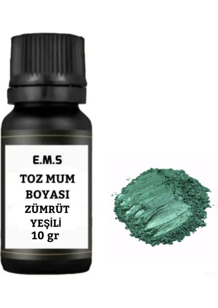 Zümrüt Yeşili Renk Toz Mum Boyası 10 gr