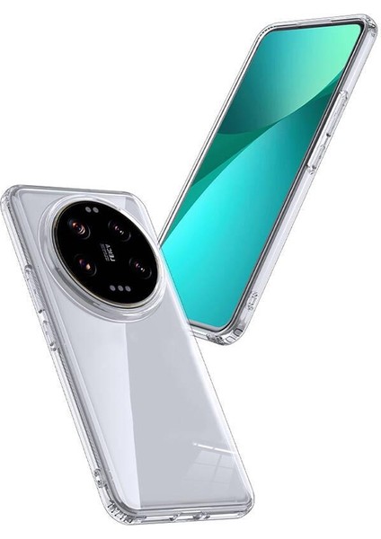 Xiaomi Mi 14 Ultra Uyumlu Kılıf Venga Serisi Mika Arka Yüzeyli Kapak + Kamera Lens Koruyucu