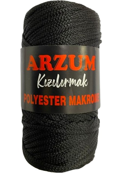 Kızılırmak Polyester Makrome Ipi 100 gr Siyah