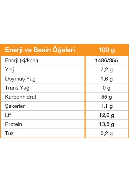 Organik Yulaf Ezmesi 6 Adet x 500 gr