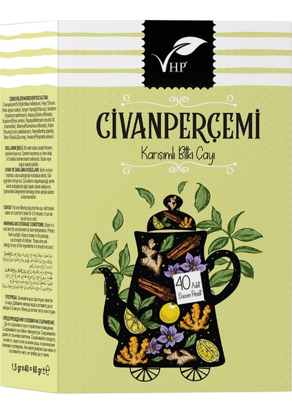 Civan Perçemi Karışımlı Bitki Çayı Süzen Poşet Çay