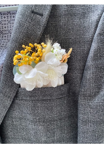 Damat Yaka Çiçeği Sağdıç Çiçeği,gelin Çiçeği,yaka Çiçeği Broş fırsatları