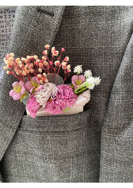 Damat Yaka Çiçeği Sağdıç Çiçeği,gelin Çiçeği,yaka Çiçeği Broş