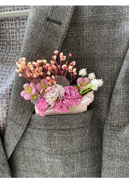 Damat Yaka Çiçeği Sağdıç Çiçeği,gelin Çiçeği,yaka Çiçeği Broş indirimleri