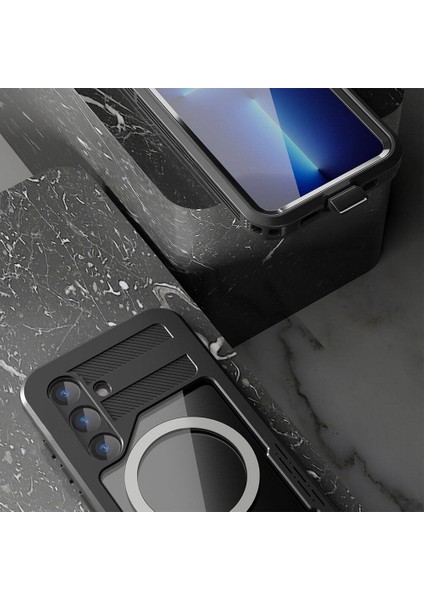 Samsung Galaxy S24 ile Uyumlu Kılıf Su Geçirmez 360 Derece Koruma Waterproof Telefon Kılıfı