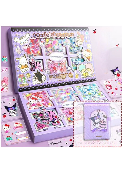 Beautifyy Liugong Sticker Hediye Kutusu Tatlı Partisi Sanrio El Ledger Karikatür Defter (Yurt Dışından)