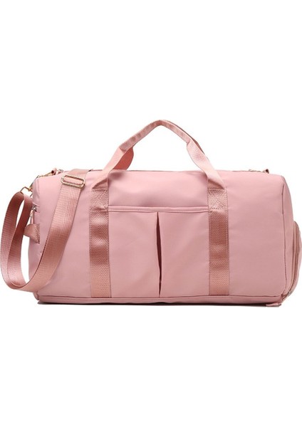 Jinyulai Büyük Kapasiteli Spor Çantası - Pembe (Yurt Dışından)