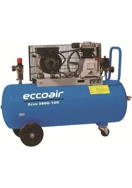 Dalgakıran Eccoair 100 Lt. Kompresör 220V 3hp Tek Kademeli 8 Bar ECCO3008-100