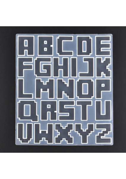 Silikon Epoksi Reçine Alfabe Kalıbı Model 2