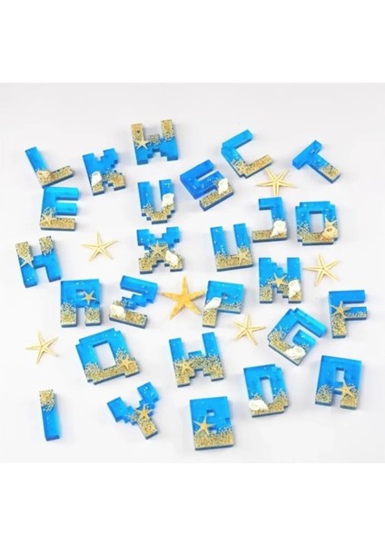 Silikon Epoksi Reçine Alfabe Kalıbı Model 2 modelleri