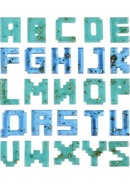 Silikon Epoksi Reçine Alfabe Kalıbı Model 2 fırsatları