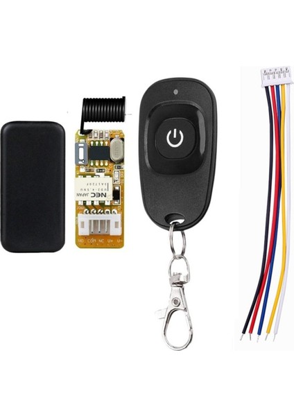 Sourcingasia 1 Takım DC3.5-12V Mini Röle Uzaktan Kumanda Anahtarı 433 Mhz Kontrol Anahtarı Küçük Kontak No Com Nc Öğrenme Düğmesi Kontrol Anahtarı (Yurt Dışından)