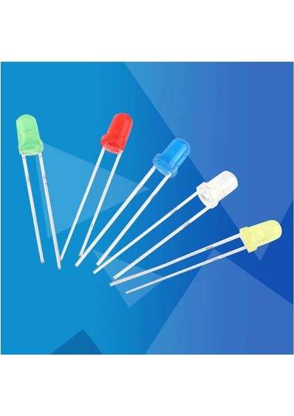 LED Diyotlar 500 Adet 3mm Açık Beyaz Sarı Kırmızı Mavi Yeşil Diyot Çeşitler Dıy Kiti ve Ev Ofis Sanayi Aletleri Için (Yurt Dışından)