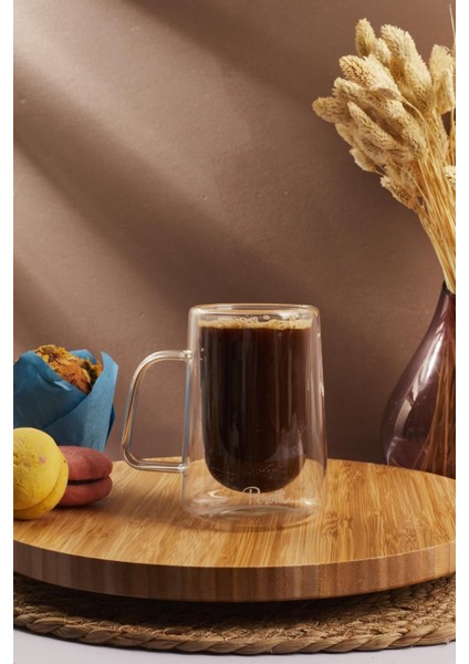 15541 Double Wall 250 ml Cam Kupa Bardak