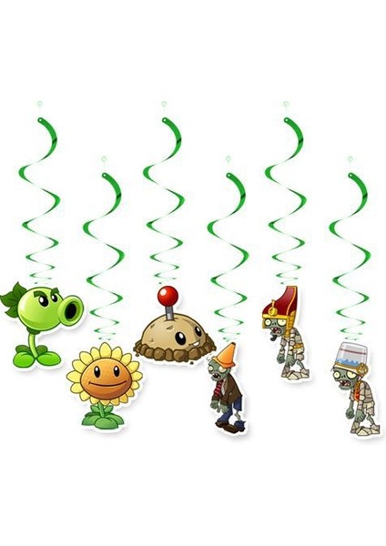 Plants Vs Zombies Tavan Süs 6 Adet