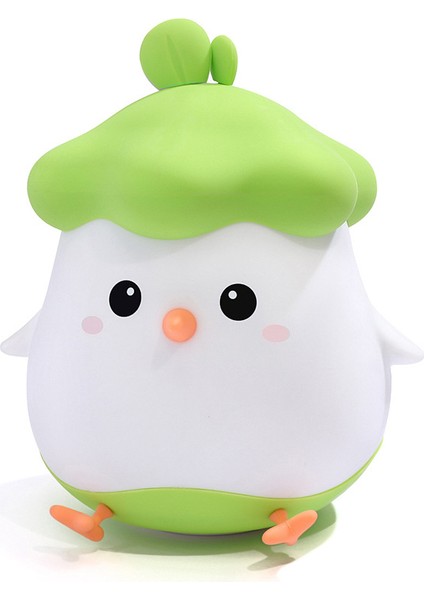 Yatak Odası Için Silikon Pat Gece Lambası Usb Şarj Edilebilir Başucu Uyku Lambası (Yurt Dışından)