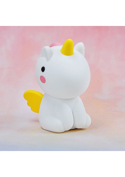 Gece Lambası Yaratıcı Renkli Pat Silikon Lamba Usb Şarj Karikatür Silikon Başucu Atmosfer Lambası (Yurt Dışından)