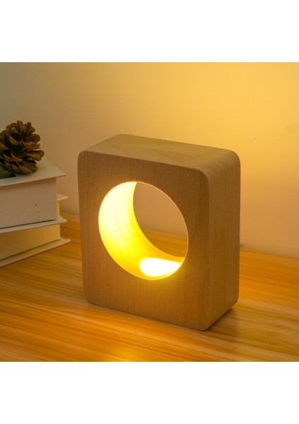Akıllı Masif Ahşap Led Gece Lambası Yaratıcı Yeni Ve Benzersiz Japon Ve Avrupa Usb Masa Lambası (Yurt Dışından)