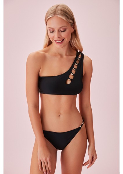 Tek Omuz Aksesuarlı Bralet Bikini Üst fiyatları