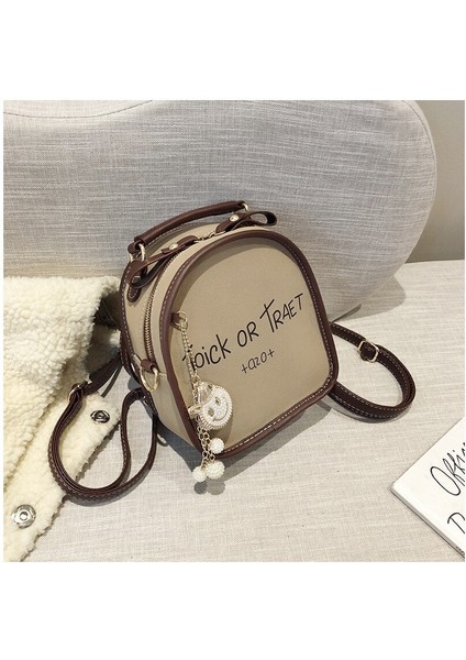 Hw Omuz Çantası Kadın Küçük Çanta Trendy Ins Moda Tüm Maç Messenger Çanta Mini Küçük Sırt Çantası Kore Versiyonu (Yurt Dışından)