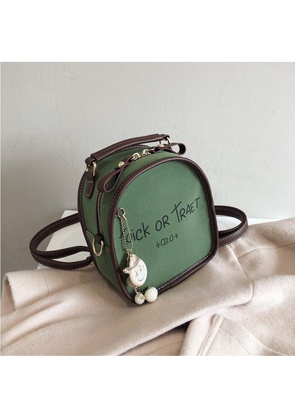 Hw Omuz Çantası Kadın Küçük Çanta Trendy Ins Moda Tüm Maç Messenger Çanta Mini Küçük Sırt Çantası Kore Versiyonu (Yurt Dışından)