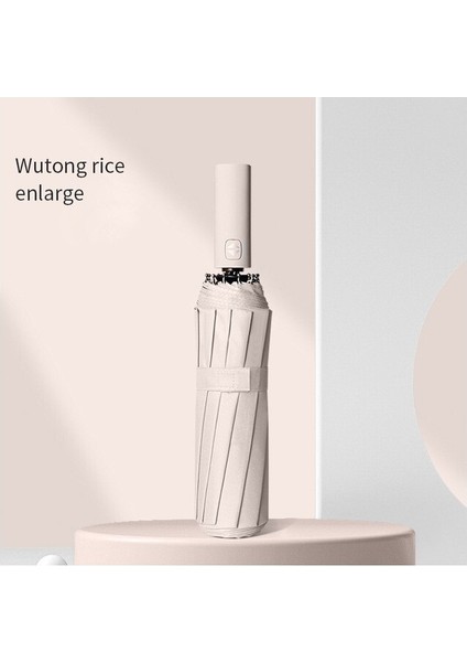 Beautifyy 12 Kaburga Otomatik Uv Şemsiye - Gri (Yurt Dışından)