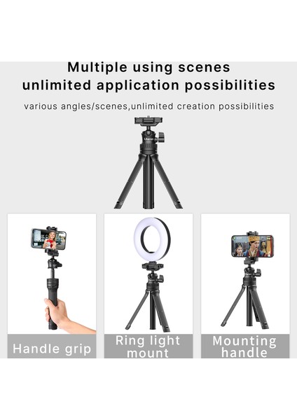 Mt-34 iPhone Samsung Için Çok Fonksiyonlu Uzatılabilir Tripod Telefon Tutucu (Yurt Dışından)