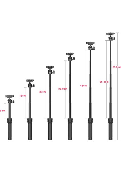 Mt-34 iPhone Samsung Için Çok Fonksiyonlu Uzatılabilir Tripod Telefon Tutucu (Yurt Dışından)