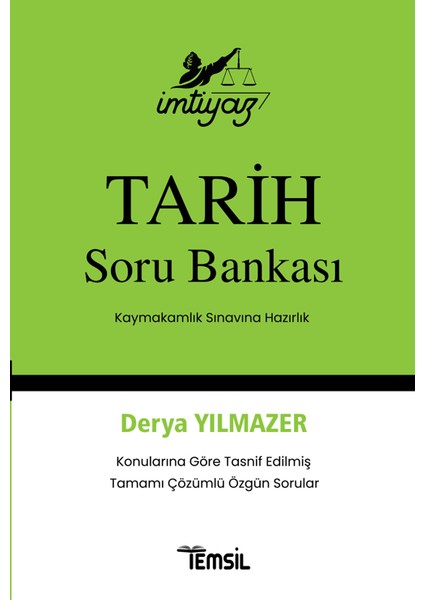 Temsil Kitap İmtiyaz Tarih Soru Bankası - Derya Yılmazer