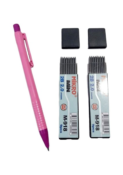 2.0 mm Kalın Uçlu Versatil Kalem 1 Adet ve 2.0 mm Kalın Uç Siyah 2 Paket