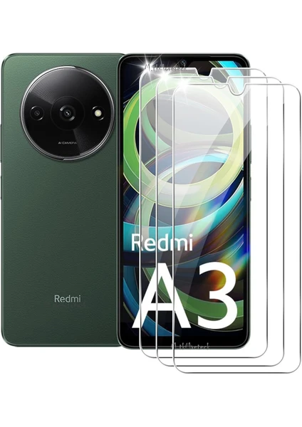 M.tk moveteck Xiaomi Redmi A3 Ekran Koruyucu 9h Temperli Cam Şeffaf Passifik Ekran Camı