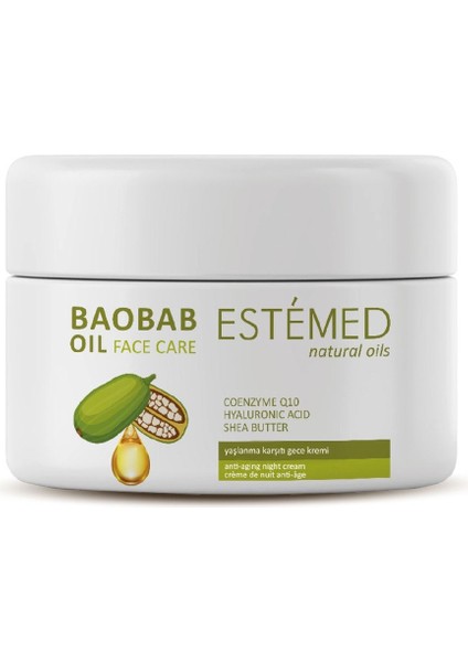 Yaşlanma Karşıtı Gece Kremi & Baobab Anti-Aging Night Cream 50ML