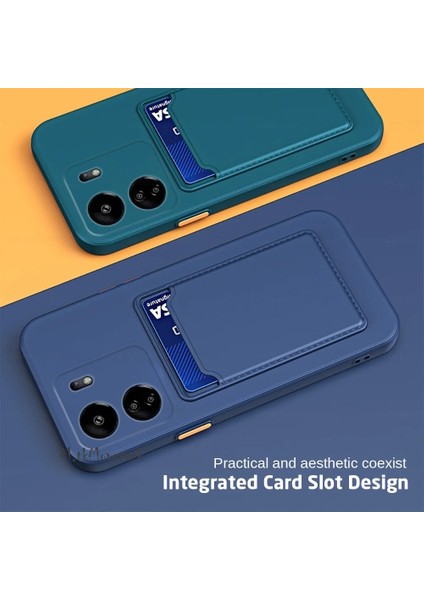 Xiaomi Redmi 13C Kılıf Kamera Korumalı Kartlıklı Cüzdanlı Yumuşak Silikon Kapak Kartvizit Bölmeli indirimleri