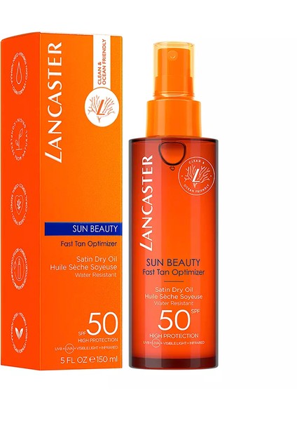 Sun Beauty Spf 50 Dry Satin Oil 150 ml