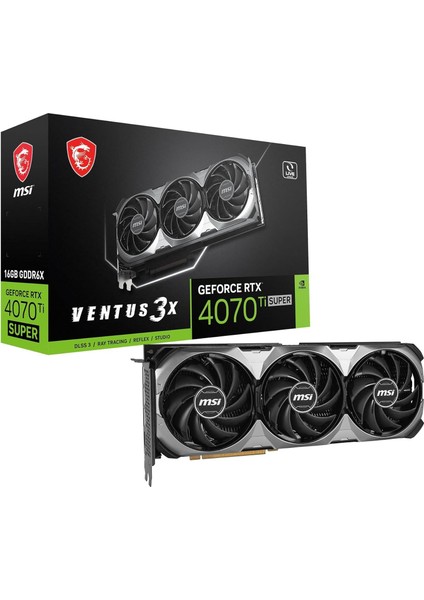 Msı Rtx 4070 Tı Super 16G Ventus 3x G407TS16V3 16GB 256BIT GDRR6X Ekran Kartı