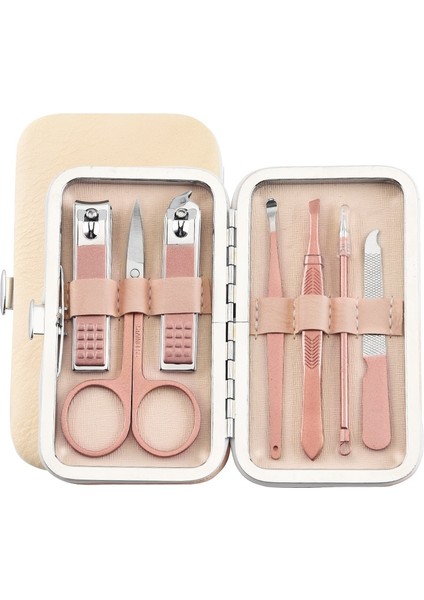 7 Adet Yeni Tırnak Makası Seti Taşınabilir Seyahat Paslanmaz Çelik Siyah Pedikür Makas Cımbız Manikür Seti Seti Tırnak Araçları (Yurt Dışından) fiyatları