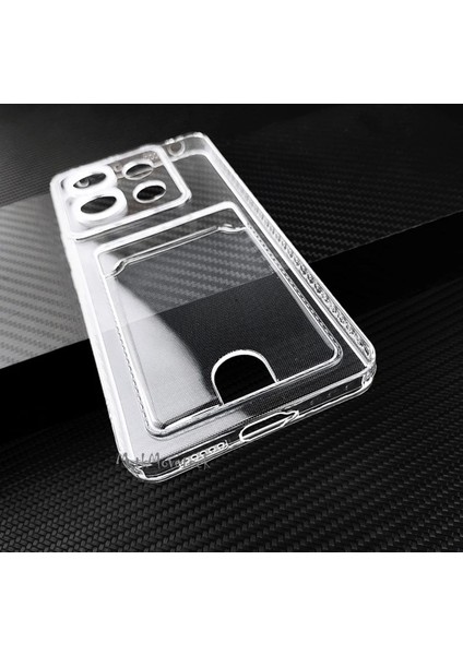 Xiaomi Redmi 13C Kılıf Şeffaf Arkası Kartlık Bölmeli Cüzdanlı Kartvizitli Yumuşak Silikon Korumalı modelleri
