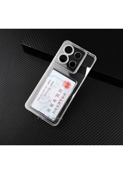 Xiaomi Redmi 13C Kılıf Şeffaf Arkası Kartlık Bölmeli Cüzdanlı Kartvizitli Yumuşak Silikon Korumalı indirimleri