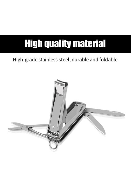 4 In 1 Katlanır Tırnak Makası Makas Bıçak Anahtarlı Manikür Tırnak Kesici Çok Fonksiyonlu Paslanmaz Çelik Tırnak Makası Ayak Tırnağı (Yurt Dışından) modelleri