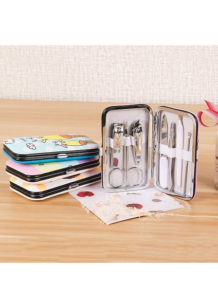 Adet/takım Yeni Manikür Sevimli Karikatür Baskılı Tırnak Klip Seti Profesyonel Tırnak Bakım Seti Seyahat Taşınabilir (Yurt Dışından)